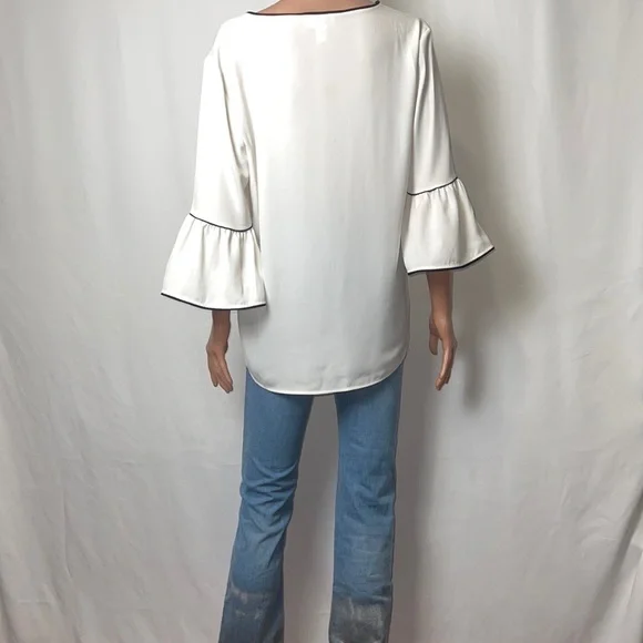 Calvin Klein Tunic Blouse White. Size Medium. - Picture 10 of 10